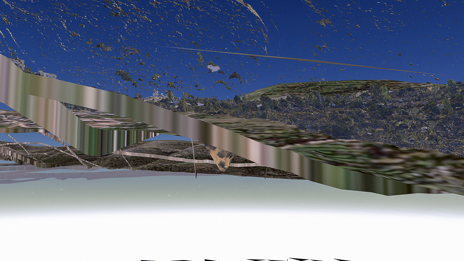 3D Map Rendering Using Limits of Jerusalem Municipal Mapping Software to Imagine Movement Rather than Segregation_Angle 4